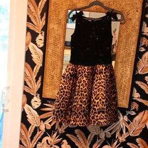 Animal Print Beaded Lillie Rubin Dress